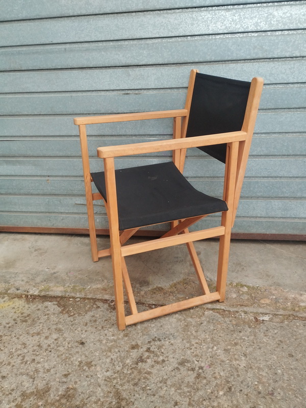 silla director plegable negro 43-83x49x50 1u